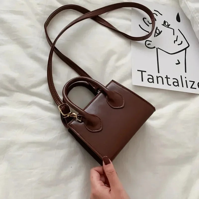 Retro Mini Crossbody Square Handbag Women’s Shoulder Bag
