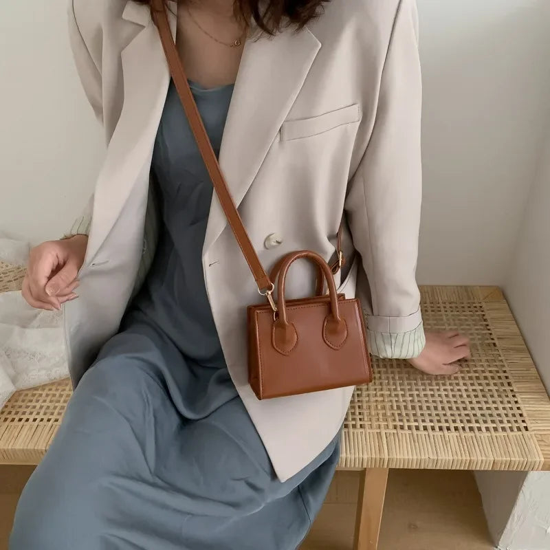 Retro Mini Crossbody Square Handbag Women’s Shoulder Bag