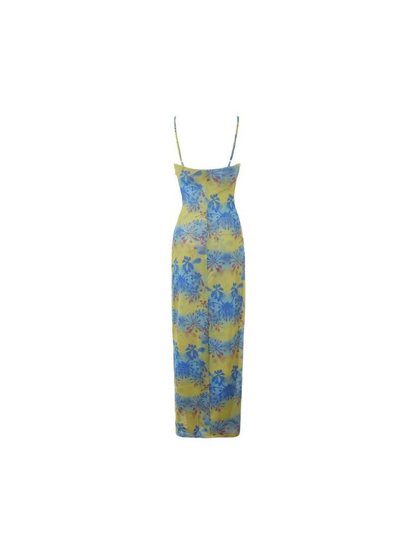 Spagetti Strap Maxi Floral Dress