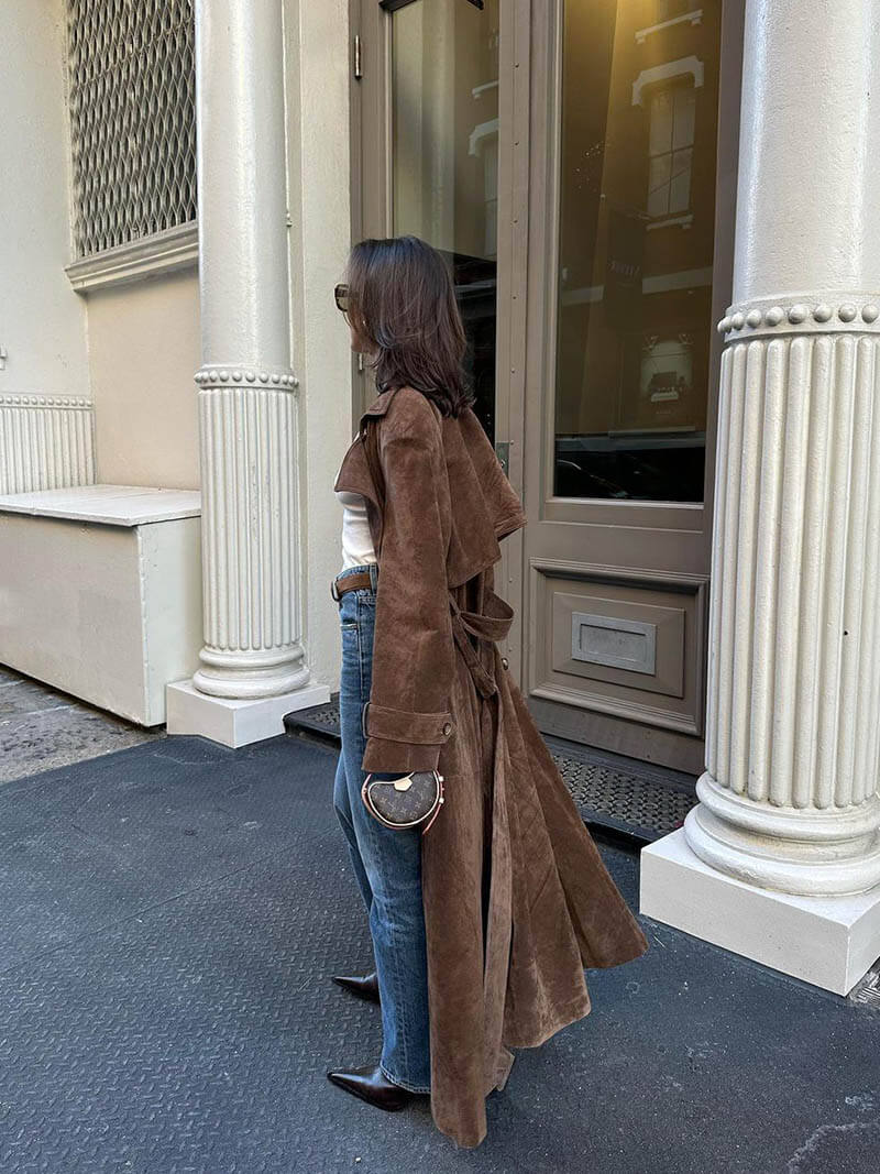 | Women’s Warm Belted Trench Coat