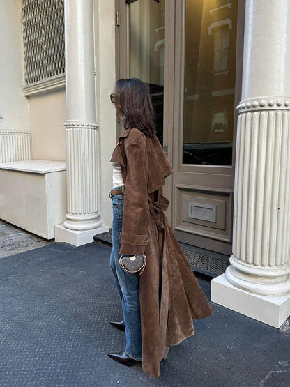 | Women’s Warm Belted Trench Coat