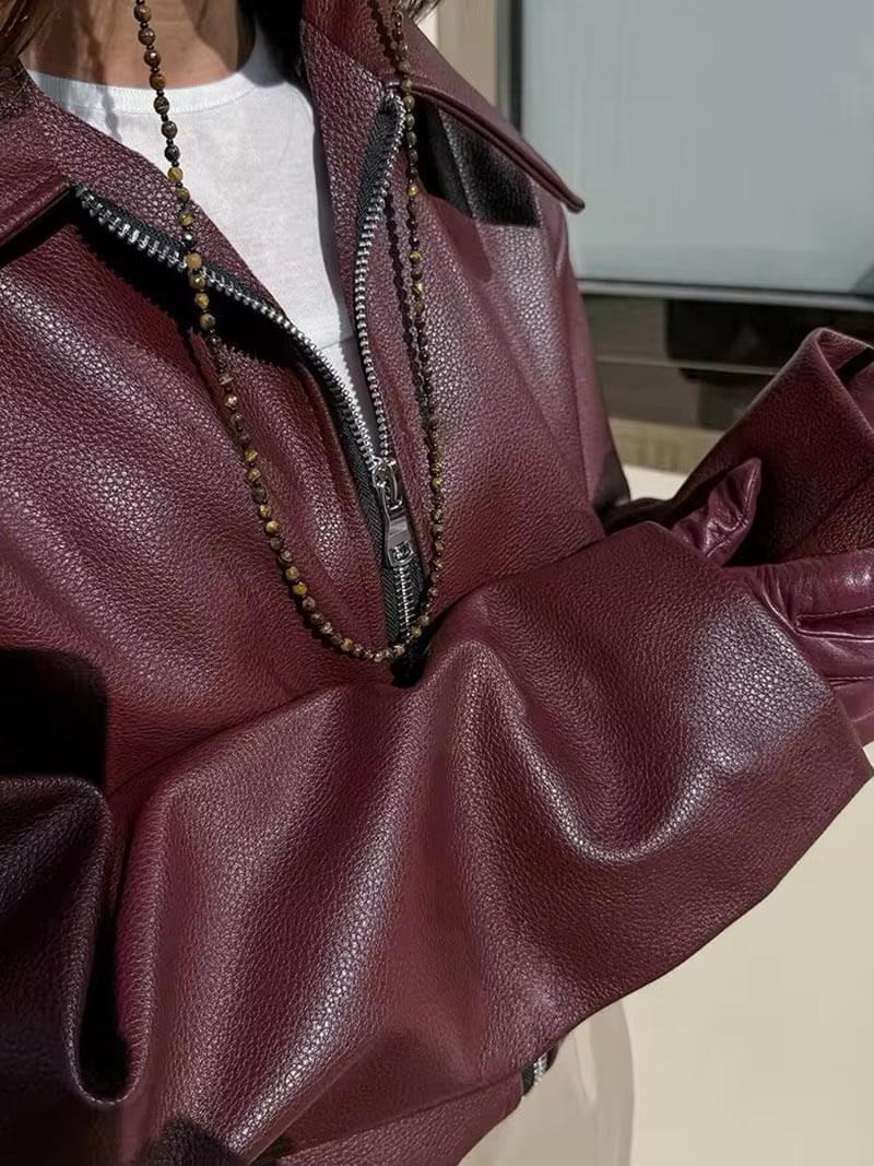 Soumaya | Leather Jacket