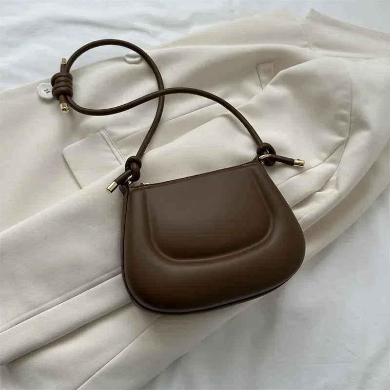 Purple Retro PU Leather Crossbody Shoulder Bag
