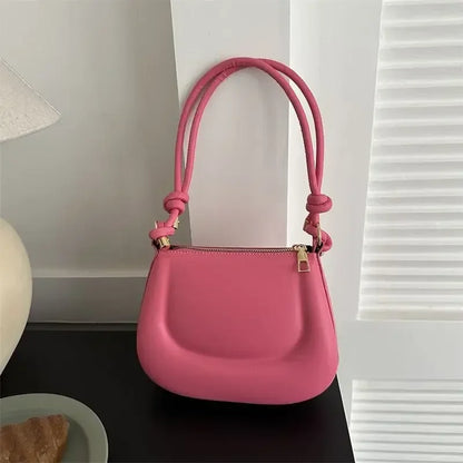 Purple Retro PU Leather Crossbody Shoulder Bag