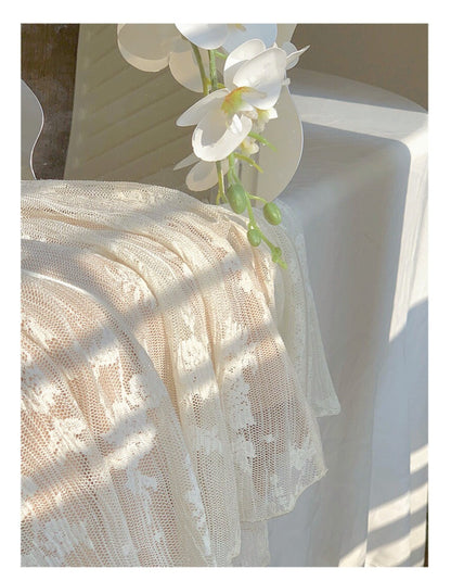 Soft Knit Lace Mermaid Dress Plus-Size