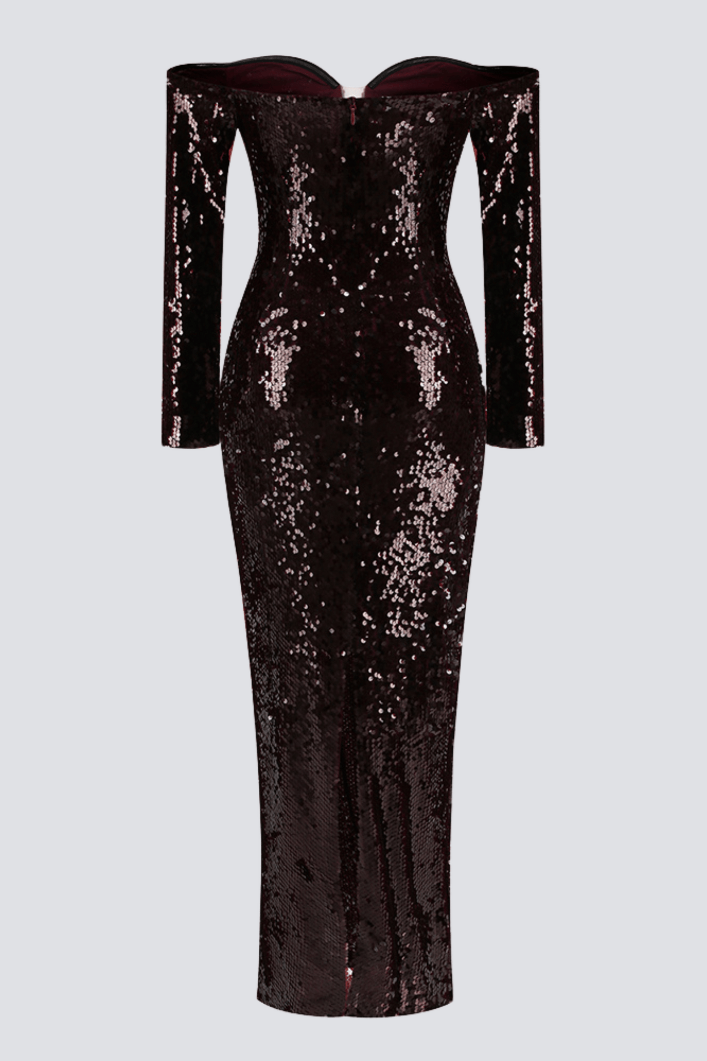 Solvay Sequin Off Shoulder Maxi Dress