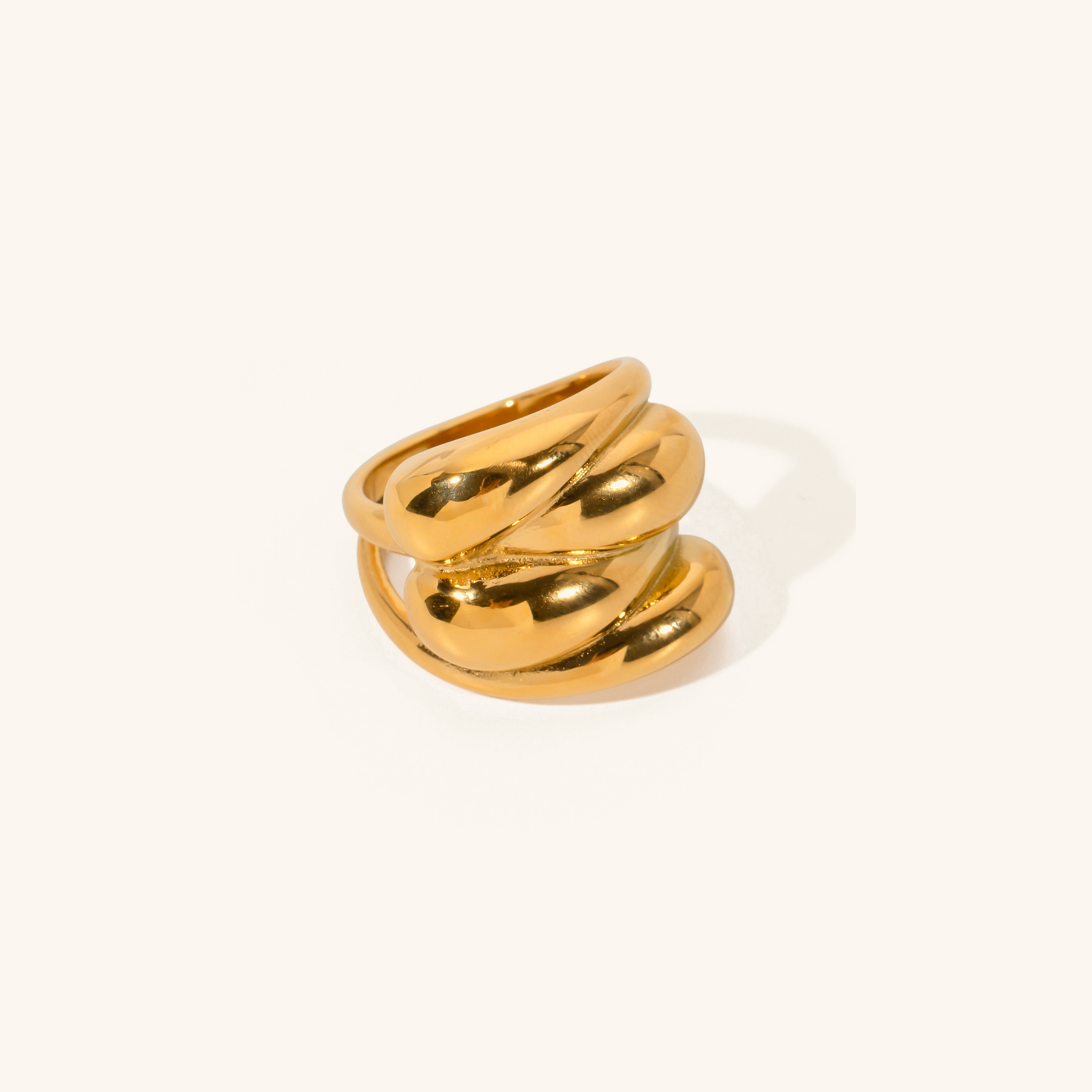 Sona Spiral Gold Ring – Classylooker