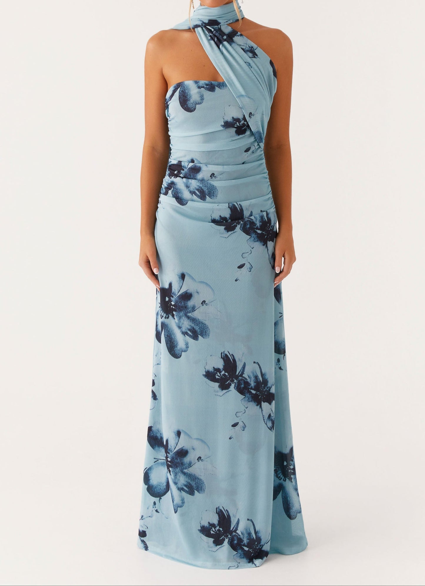 Carlotta Maxi Dress - Blue Black Floral