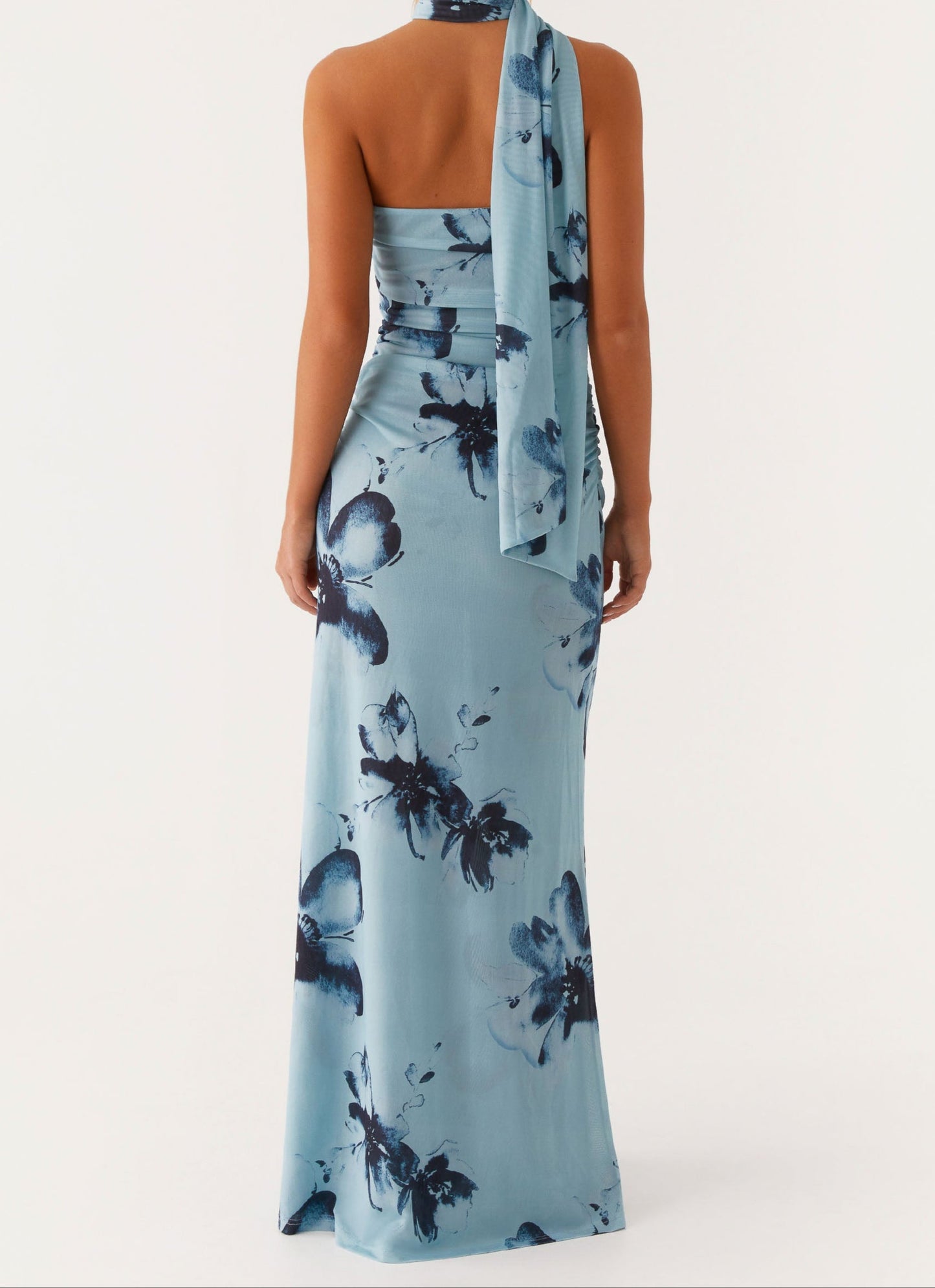 Carlotta Maxi Dress - Blue Black Floral