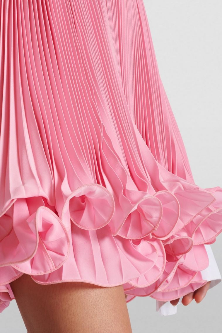 Sonnet Pleated Ruffled Mini Skirt