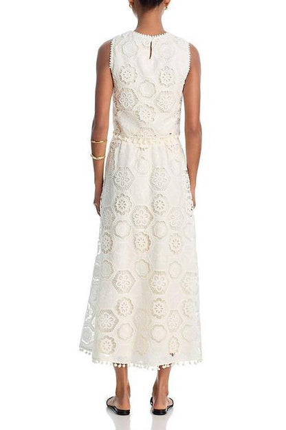 Square Crochet Tank Top & Maxi Skirt