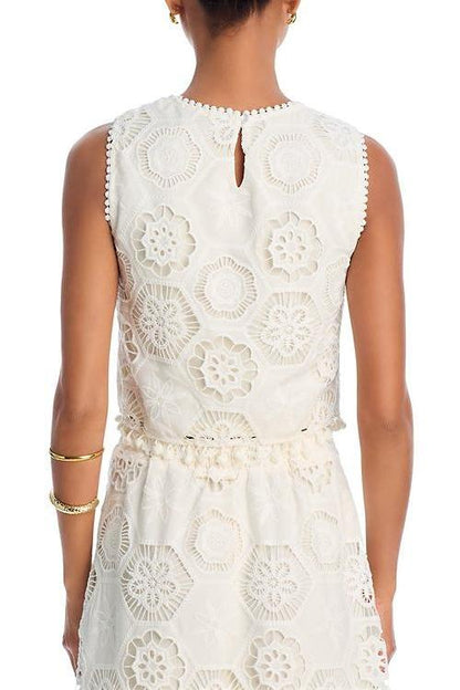 Square Crochet Tank Top & Maxi Skirt