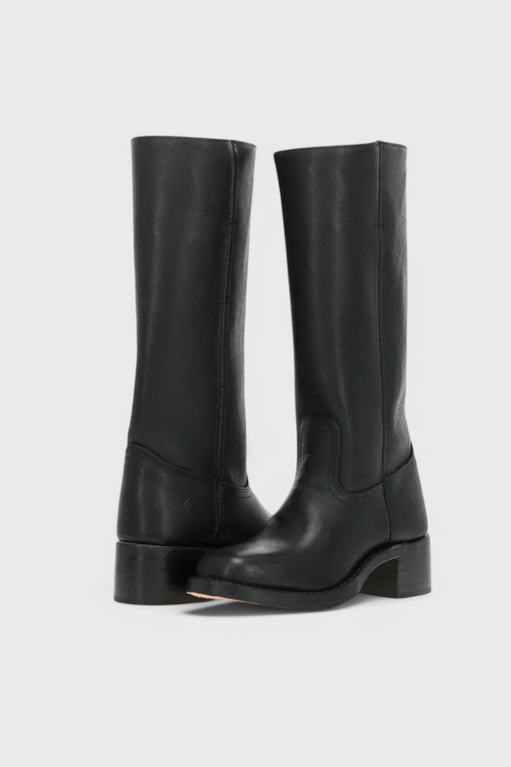 The Wren — Leather Knee-High Cowboy Boots