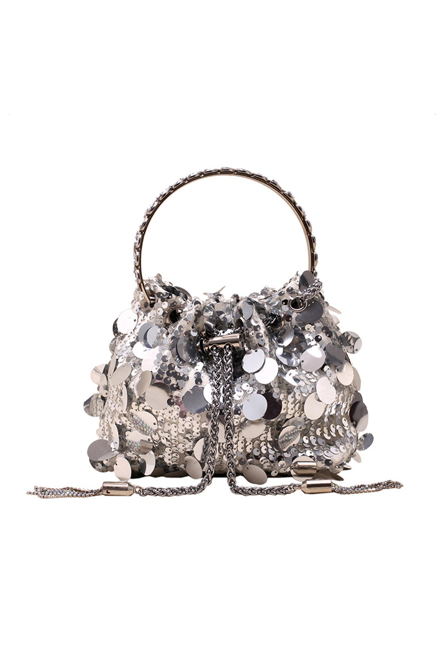 Steward Silver Sequins Bag