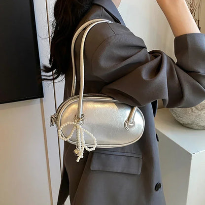 Red Casual Korean Style Underarm Shoulder Bag