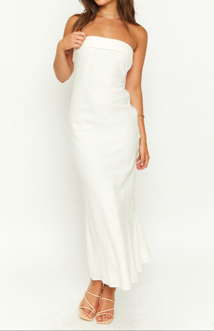 Federica Summer Cream Midi Dress