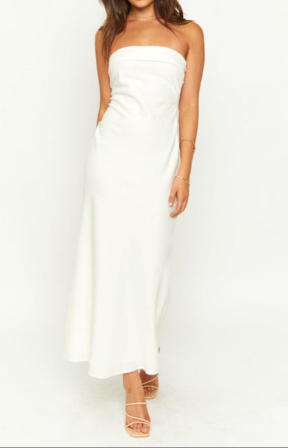 Federica Summer Cream Midi Dress