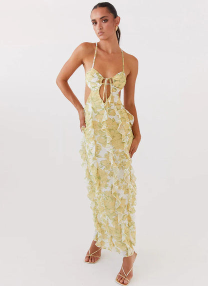 Carry | Sunlit Petals Ruffle Dress