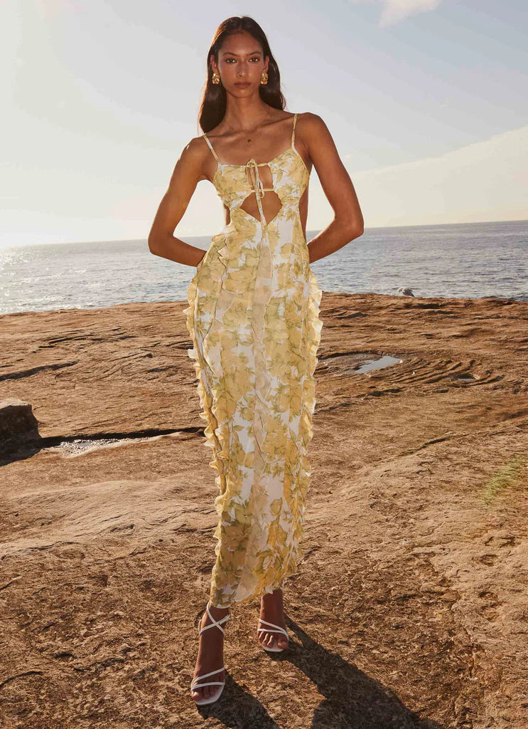 Carry | Sunlit Petals Ruffle Dress