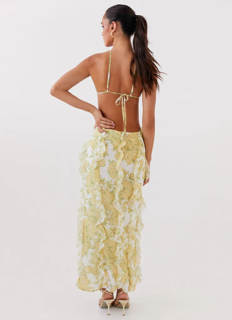 Carry | Sunlit Petals Ruffle Dress