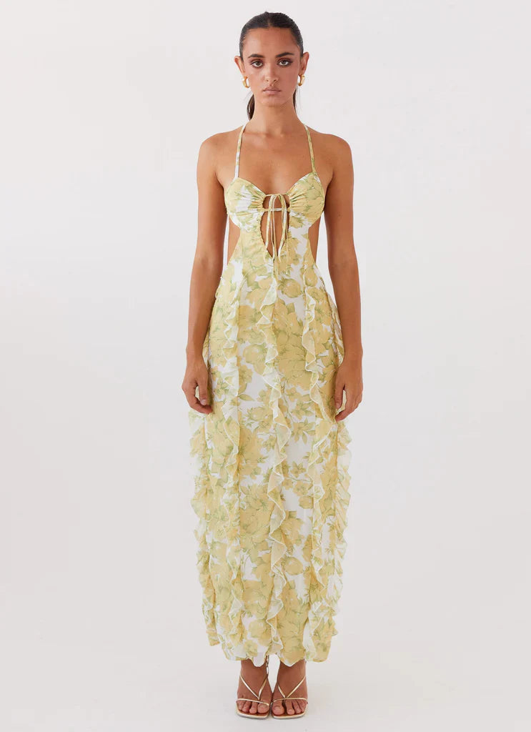 Carry | Sunlit Petals Ruffle Dress
