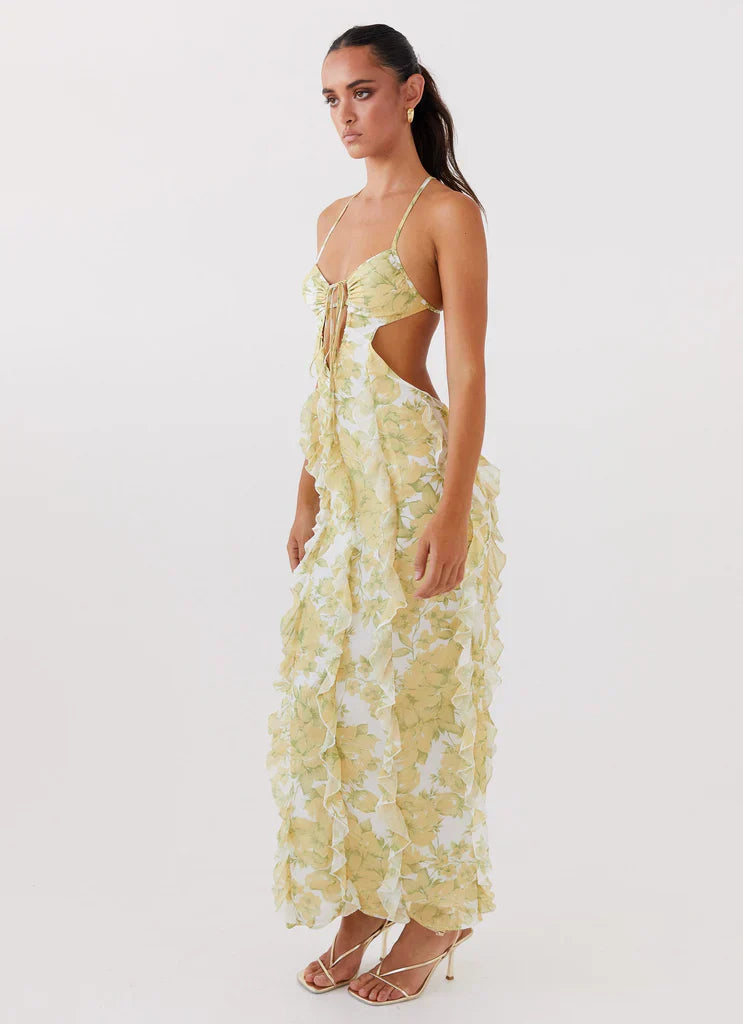 Carry | Sunlit Petals Ruffle Dress