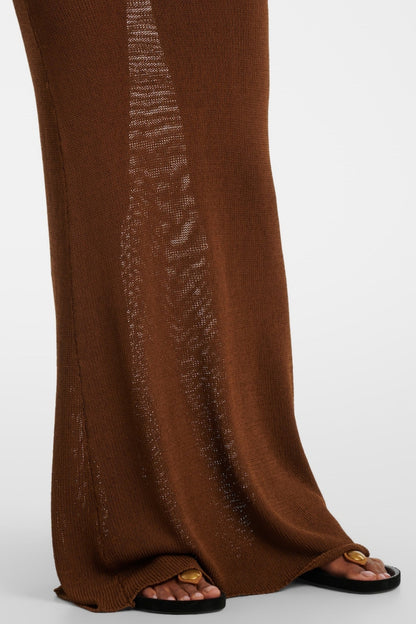 Svetla Halter Knitted  Maxi Dress