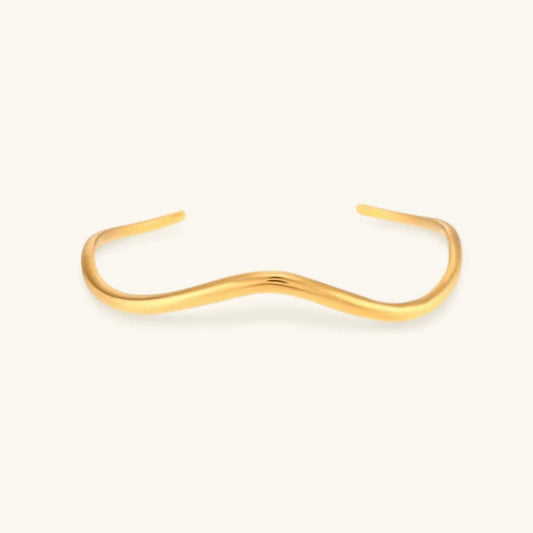 Sway Gold Wave Bangle