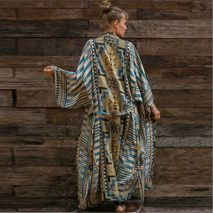 Cotton Floral Print Kimono Cover-up