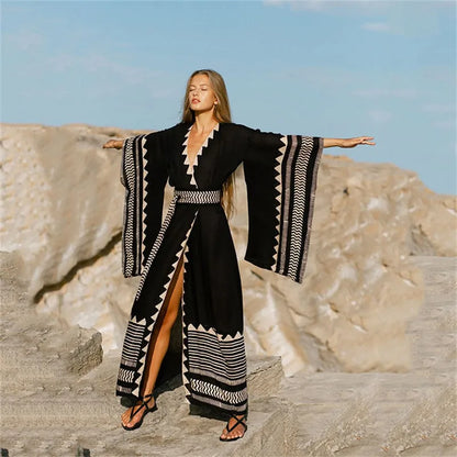 Swimwear Cover-Up Boho Dress