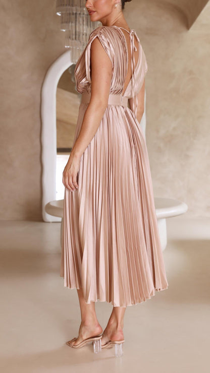Emma | Deep V-Neck Maxi Dress