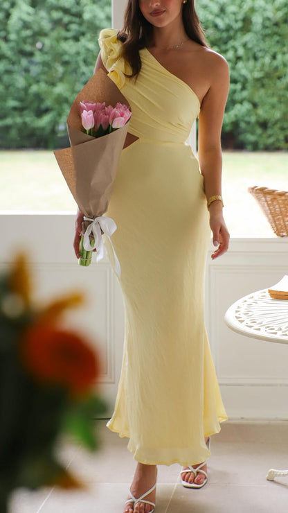 Blaire | One-Shoulder Cutout Maxi Dress