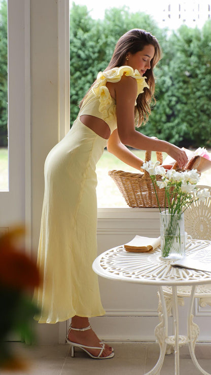 Blaire | One-Shoulder Cutout Maxi Dress