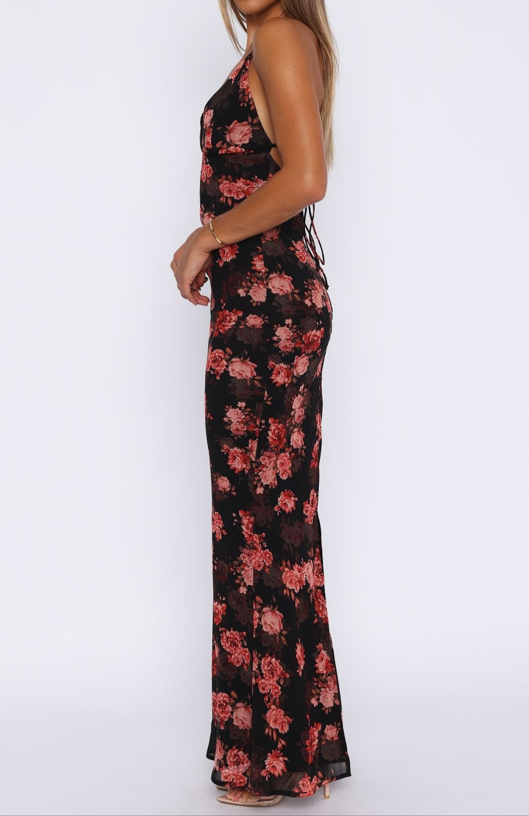 Angela Maxi Dress Terracotta Floral