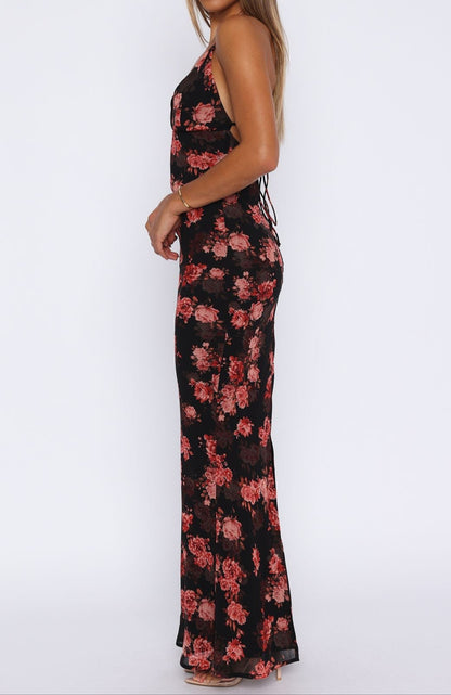 Angela Maxi Dress Terracotta Floral