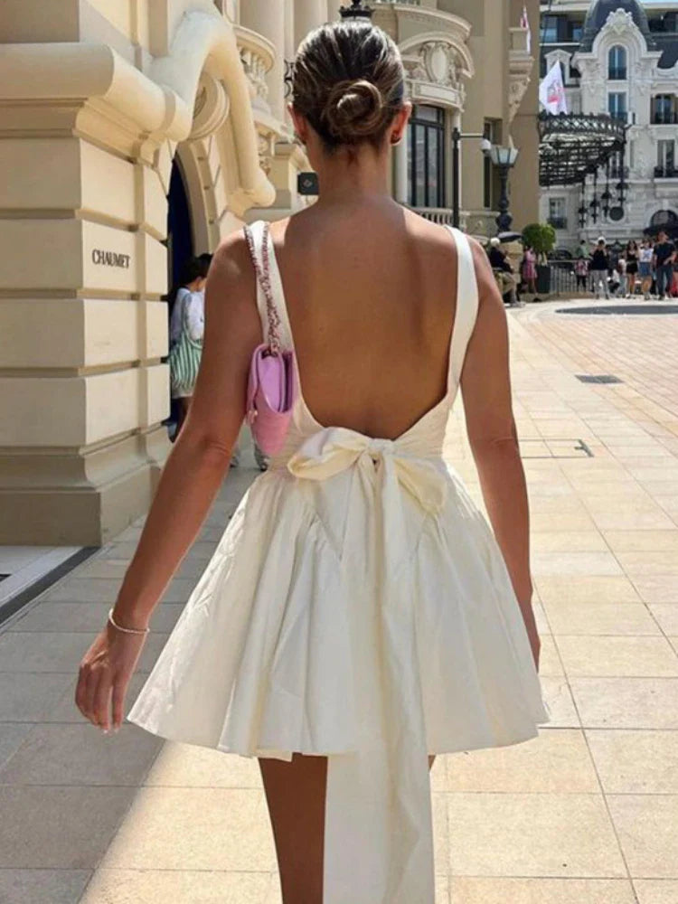Roxanne | Low Back Bow Dress