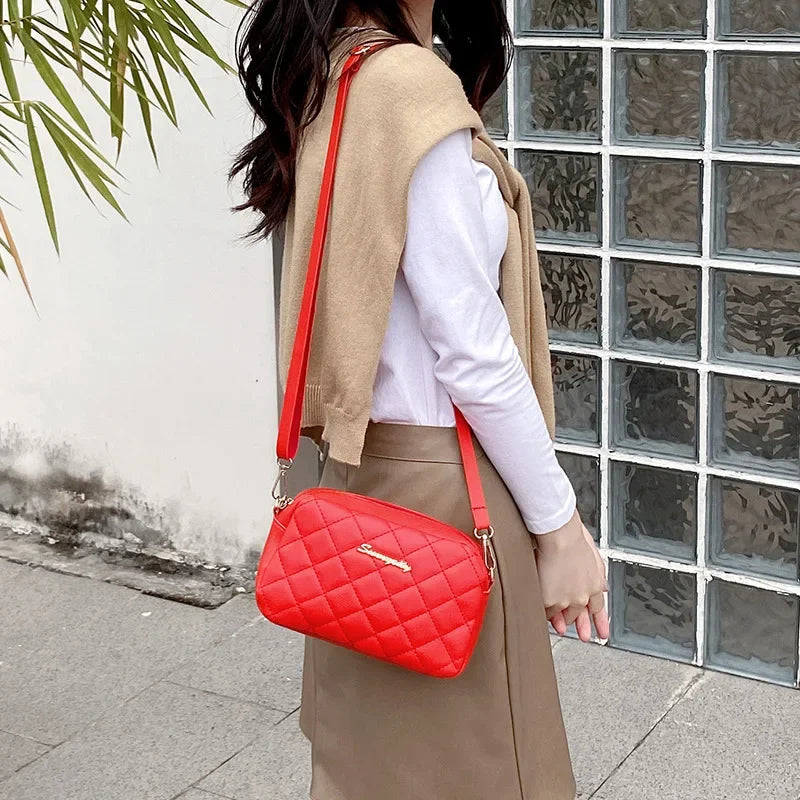Tassel Embroidery Camera Crossbody Bag