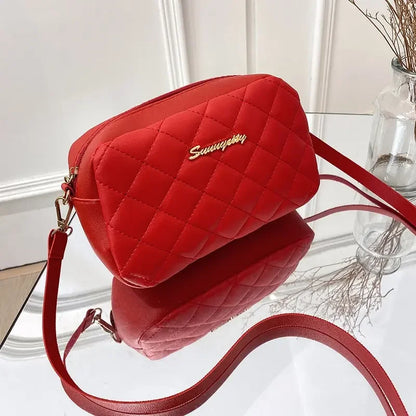 Tassel Embroidery Camera Crossbody Bag