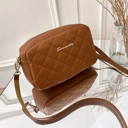 Tassel Embroidery Camera Crossbody Bag