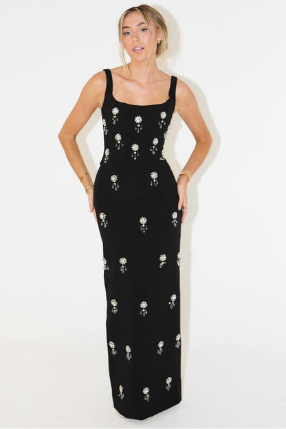 The Ultimate Muse Crystal Maxi Skirt Set