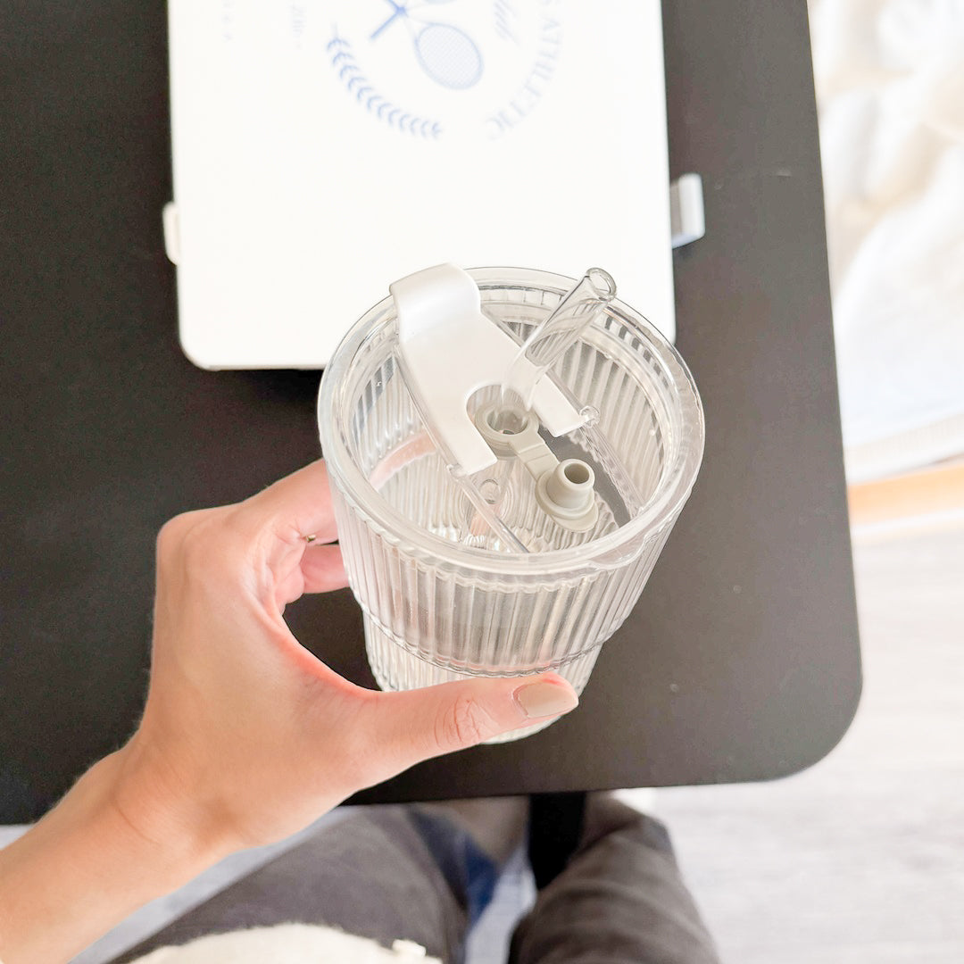 Wavy Glass Drinkware Cup