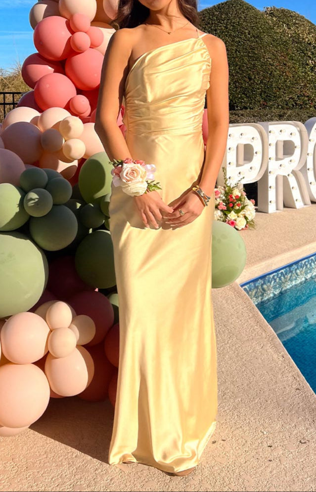 Bambi Yellow Formal Maxi Dress