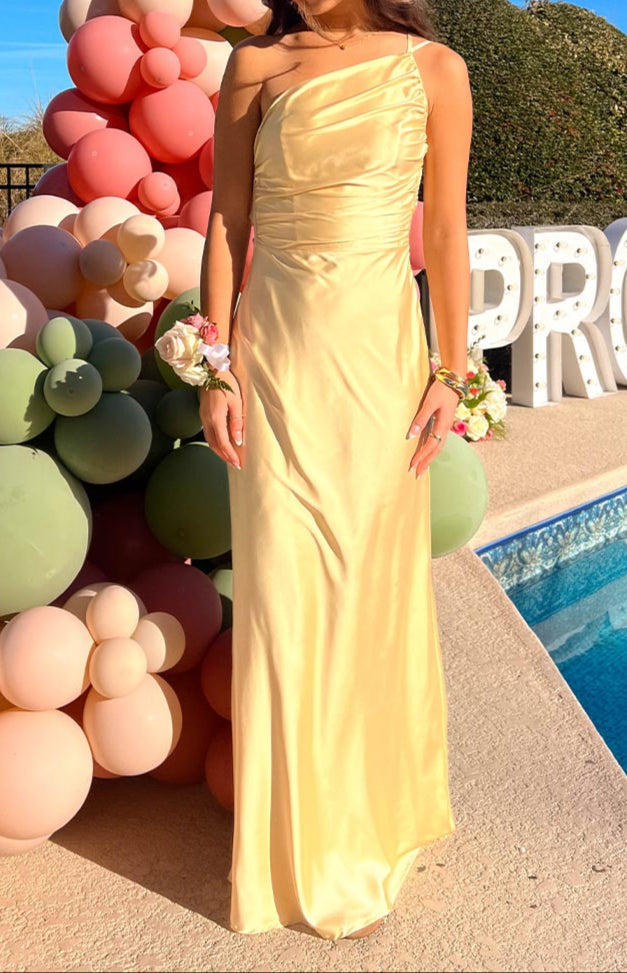 Bambi Yellow Formal Maxi Dress