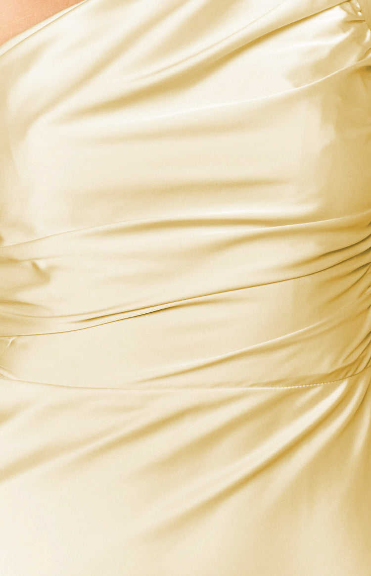 Bambi Yellow Formal Maxi Dress