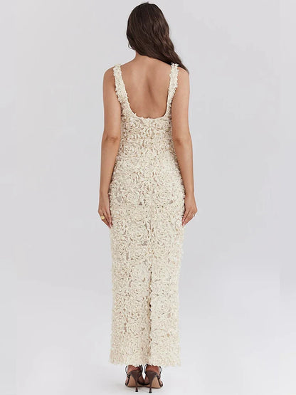 Floral Slim Bodycon Maxi Vacation Dress