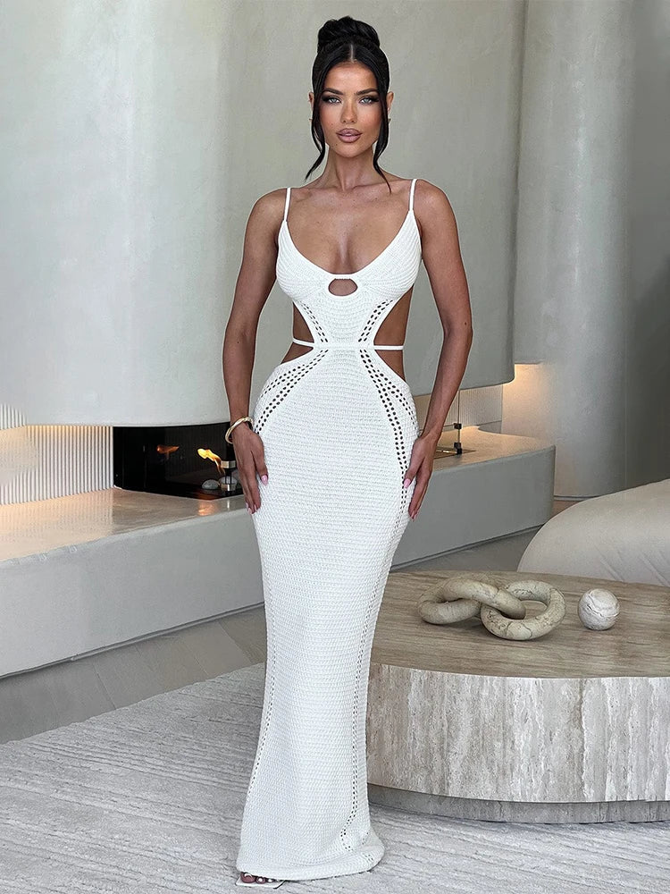 Knitted Elegant Maxi Vacation Dress