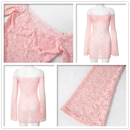 Perspective Lace Vacation Dress