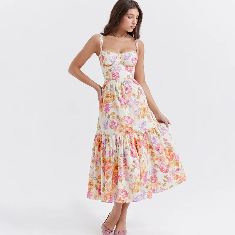 Print Bodycon A-line Vacation Dress