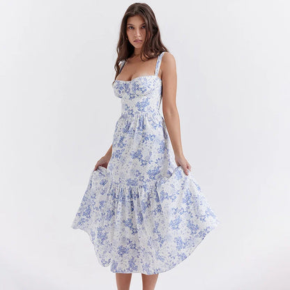 Print Bodycon A-line Vacation Dress
