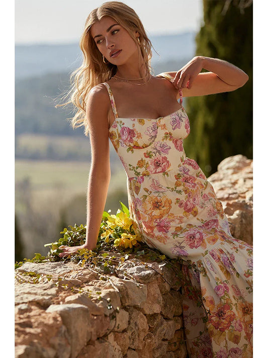 Print Bodycon A-line Vacation Dress